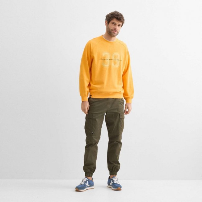 Sudadera MUNICH Field de algodón mango - NARANJA