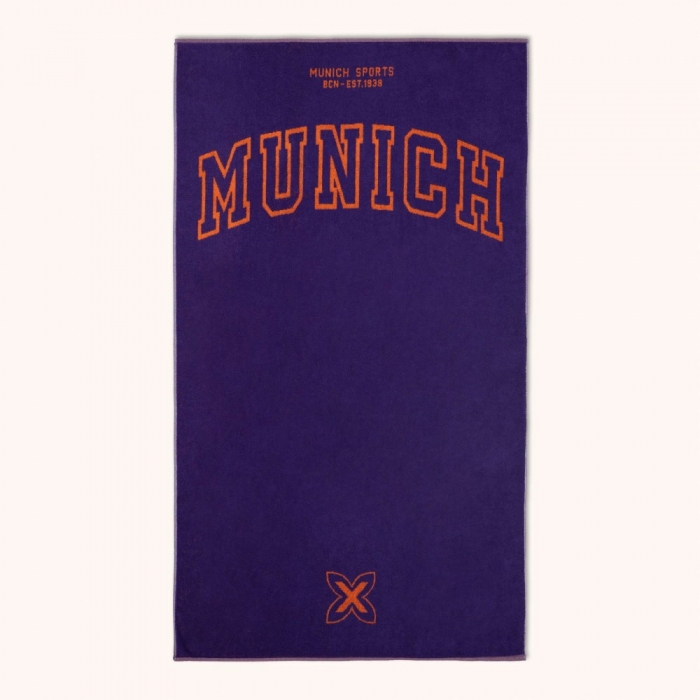 Toalla MUNICH court de algodón lila -