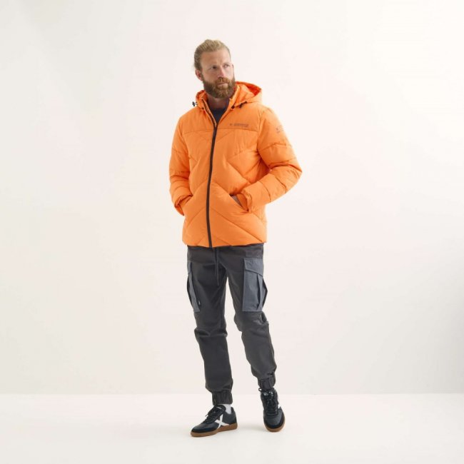 Chaqueta MUNICH Cloud lifestyle hombre de poliéster naranja - NARANJA