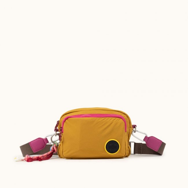 DEEP RECYCLED FW25 CROSSBODY CAMERA C/HONEY - AMARILLO