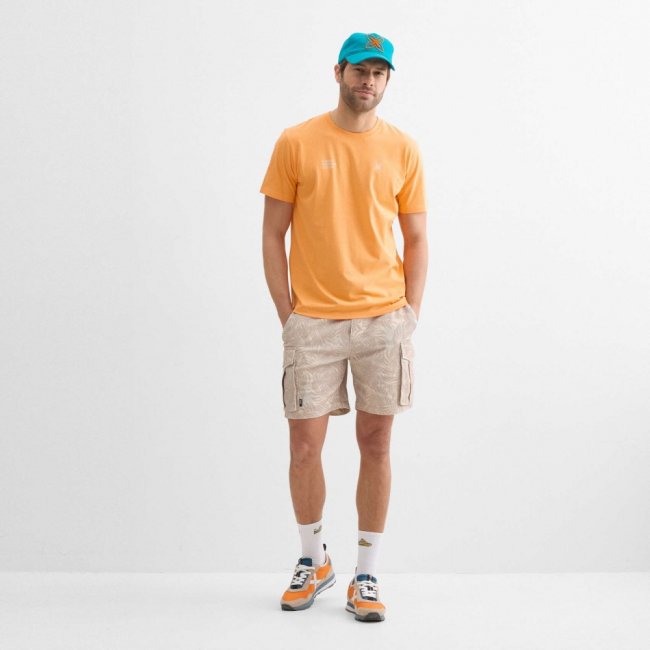 Camiseta regular MUNICH lifestyle de algodón orgánico naranja - NARANJA