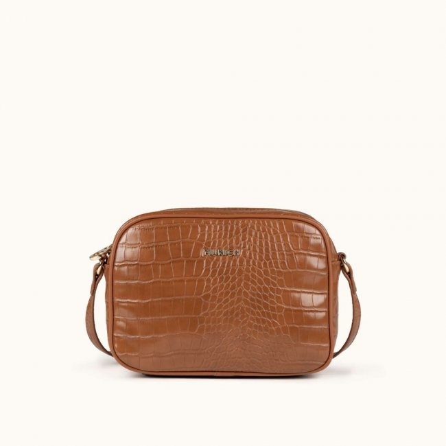 BLOCK CROCO FW25 CROSSBODY CAMERA C/BROWN - MARRÓN