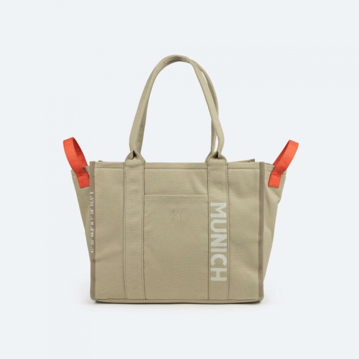 CALA SHOPPER C/TAUPE + ORANGE - CAMEL