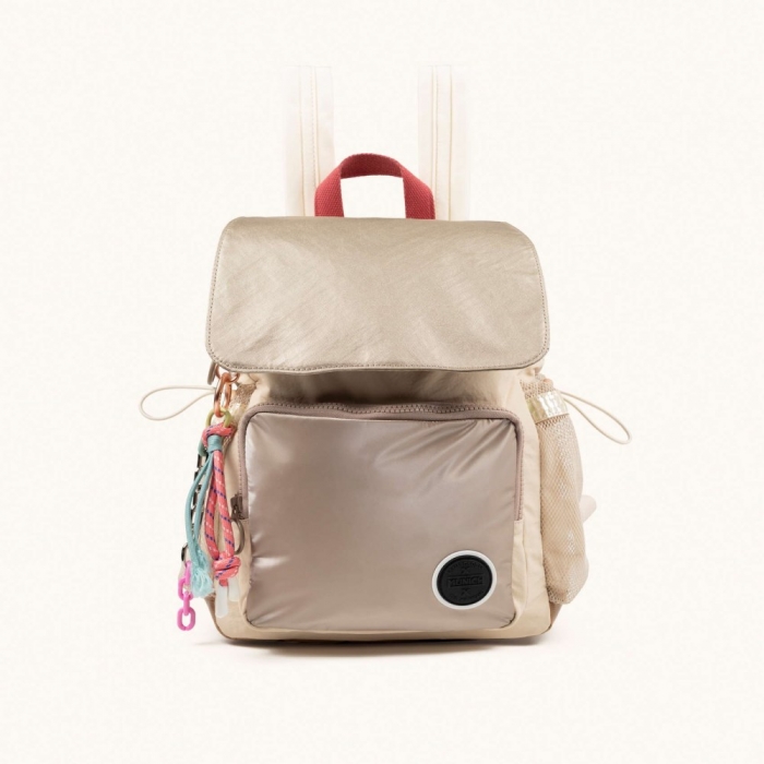 DEEP RECYCLED FW25 BACKPACK C/CREAM - MARRÓN