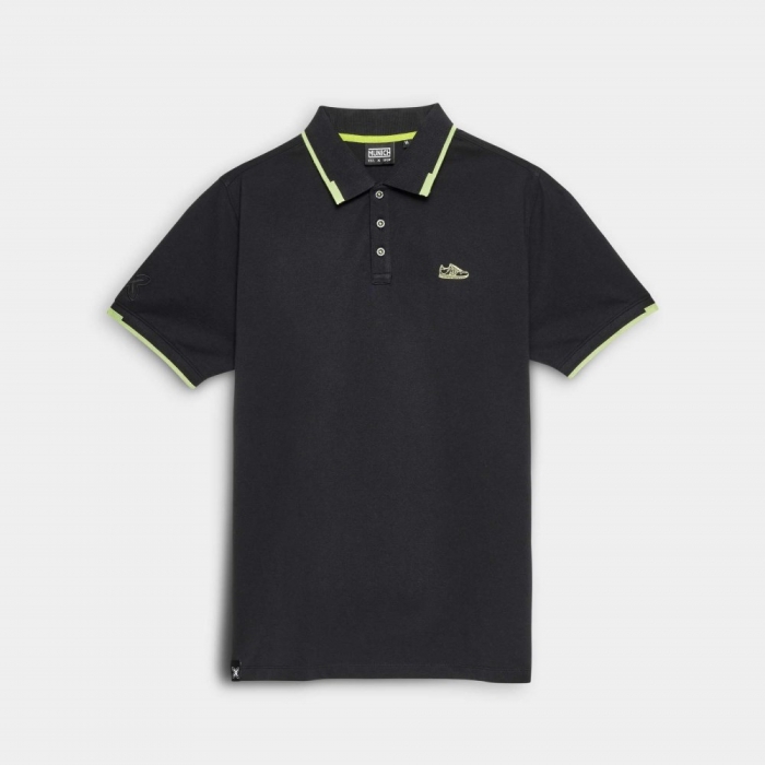 Polo MUNICH slam lifestyle de algodón negro - NEGRO
