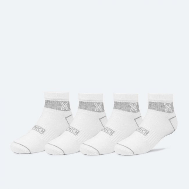 Calcetines MUNICH ankle sport de algodón-poliéster-espandex blanco -