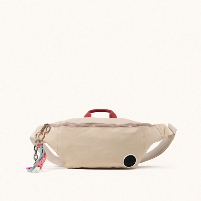 DEEP RECYCLED FW25 FANNYPACK XL C/CREAM - MARRÓN