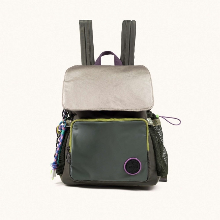 DEEP RECYCLED FW25 BACKPACK C/KHAKI - VERDE