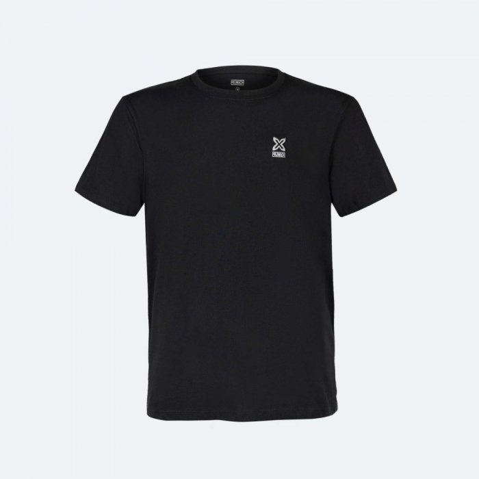 Camiseta MUNICH basica de algodón negro - NEGRO