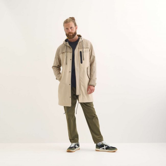 Parka MUNICH Rain lifestyle impermeable hombre de poliéster camel - MARRÓN