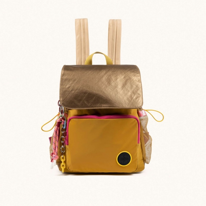 DEEP RECYCLED FW25 BACKPACK C/HONEY - AMARILLO