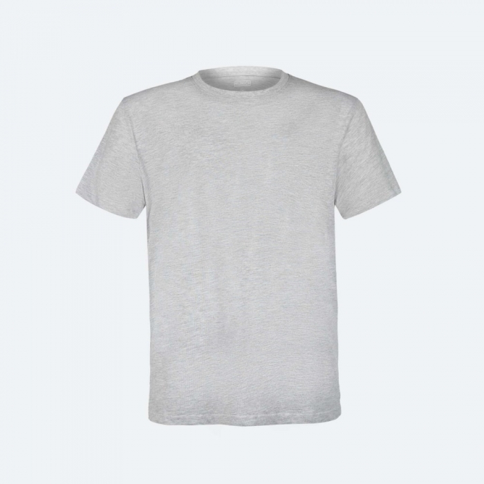 Camiseta MUNICH casual de algodón-viscosa gris - GRIS