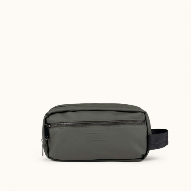 PEAK RECYCLED FW25 TOILETRY C/KHAKI - VERDE