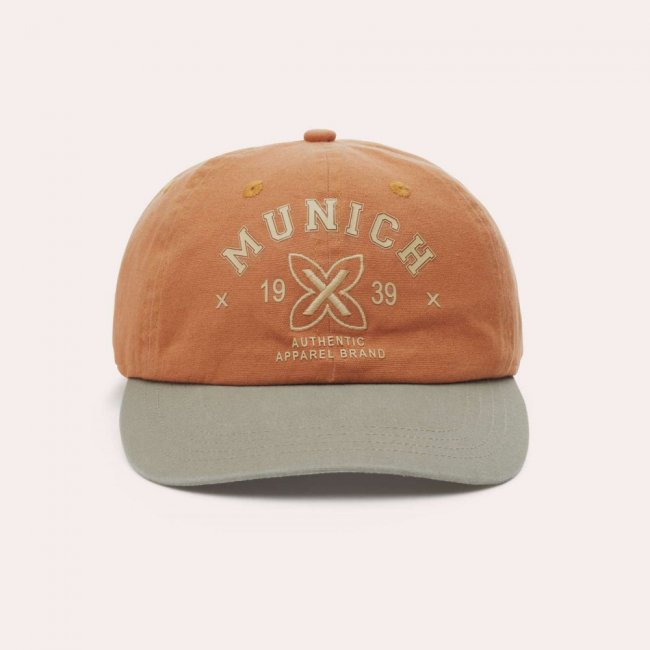 Gorra MUNICH varsity lifestyle de algodón naranja - NARANJA