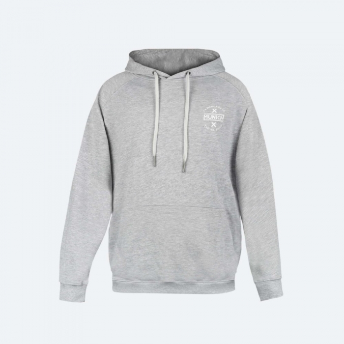 Sudadera con capucha MUNICH Classic de algodón gris - GRIS