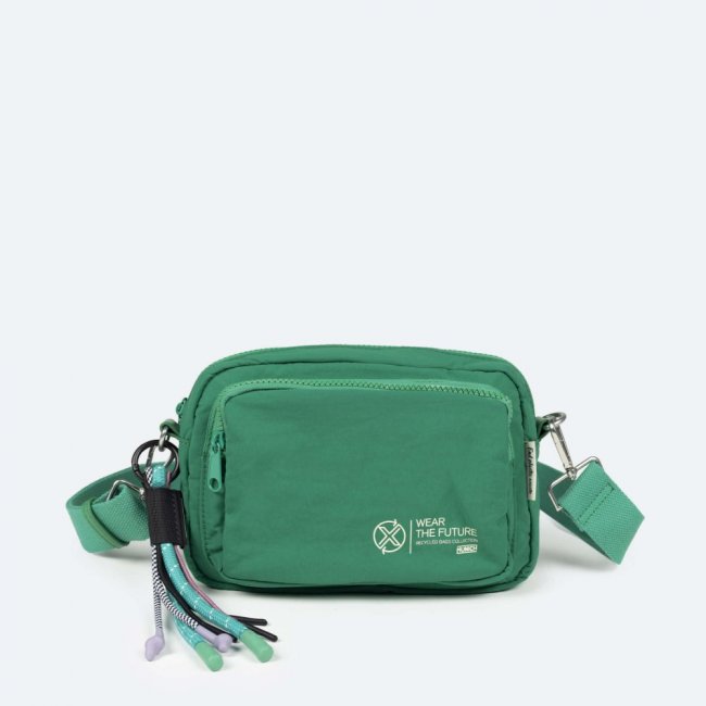 DEEP RECYCLED CROSSBODY CAMERA C/GREEN - VERDE