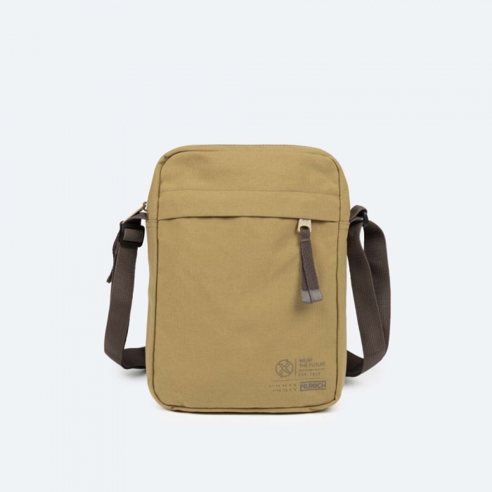 TECA RECYCLED CROSSBODY LARGE C/HONEY - CAMEL