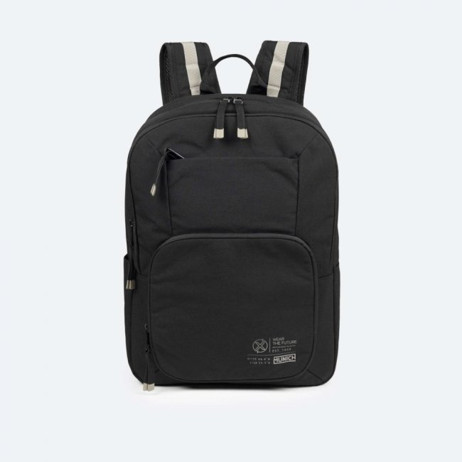 TECA RECYCLED BACKPACK DOUBLE C/BLACK - NEGRO