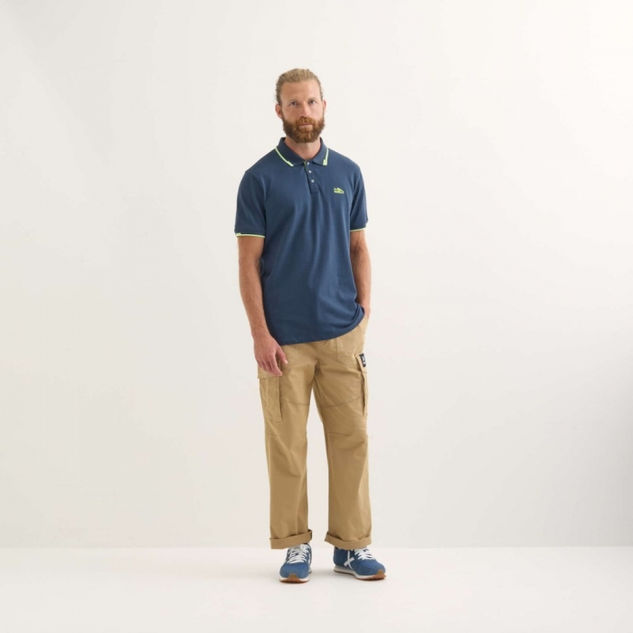 Polo MUNICH Slam lifestyle hombre de algodón navy - AZUL