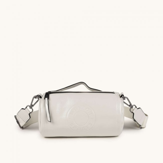 MH FW25 CROSSBODY BARREL C/WHITE - BLANCO