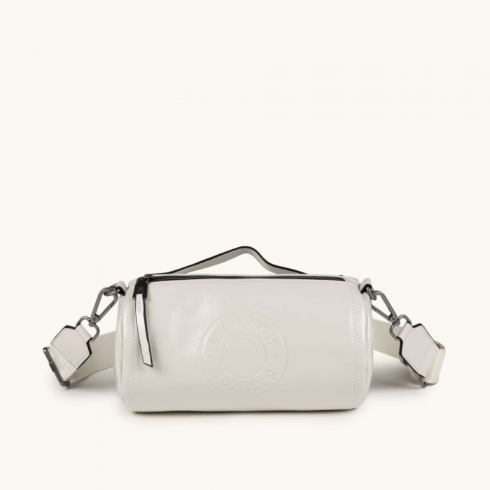 MH FW25 CROSSBODY BARREL C/WHITE - BLANCO