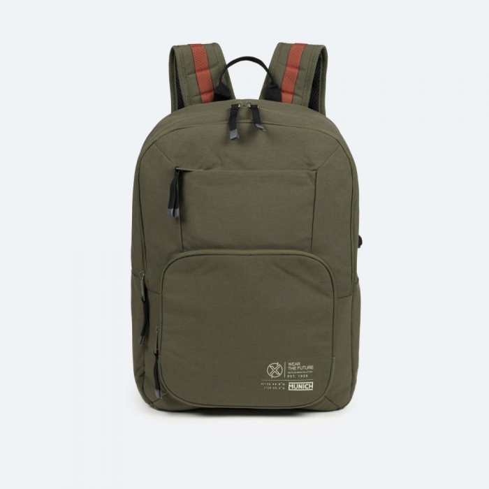 TECA RECYCLED BACKPACK DOUBLE C/KHAKI - CAQUI