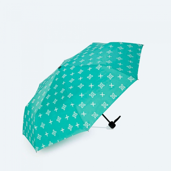 Paraguas MUNICH plegable x-rain turquesa -