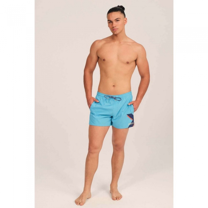 BAÑADOR HOMBRE ELÁSTICO CORTO AZUL -