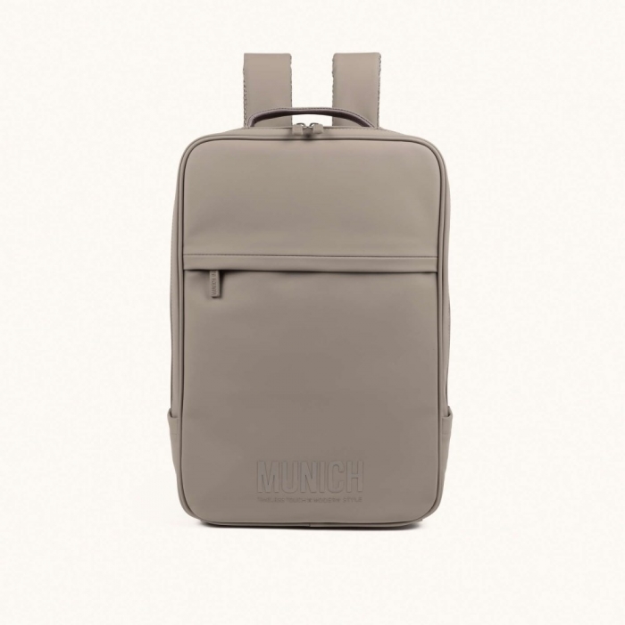 ESSENCE RECYCLED FW25 BACKPACK C/TAUPE - MARRÓN