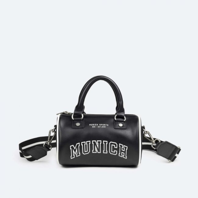 COURT CROSSBODY BARREL C/BLACK - NEGRO