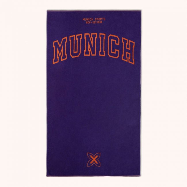 Toalla MUNICH court de algodón lila -