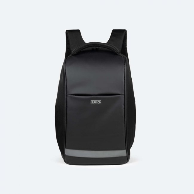 MOCHILA MUNICH SHIELD NEGRO - NEGRO