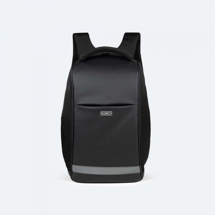 MOCHILA MUNICH SHIELD NEGRO - NEGRO