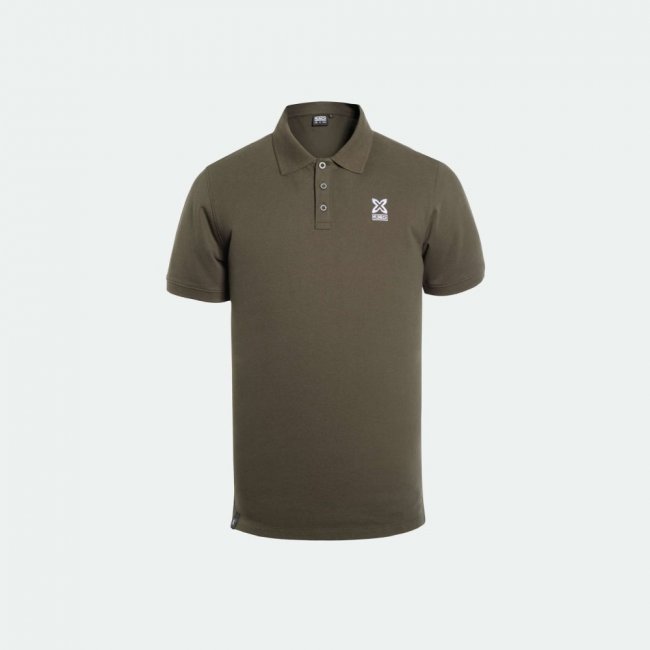 Polo MUNICH de algodón khaki - CAQUI