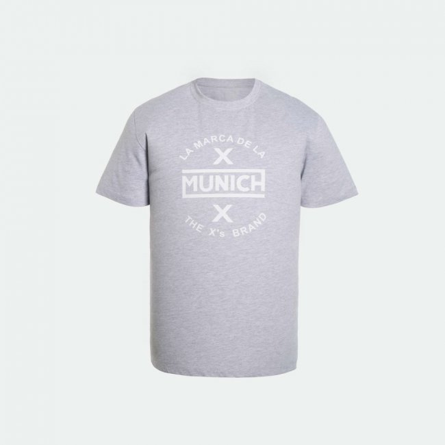 Camiseta MUNICH de algodón gris - GRIS