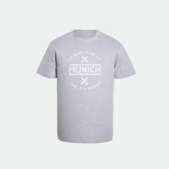Camiseta MUNICH de algodón gris - GRIS