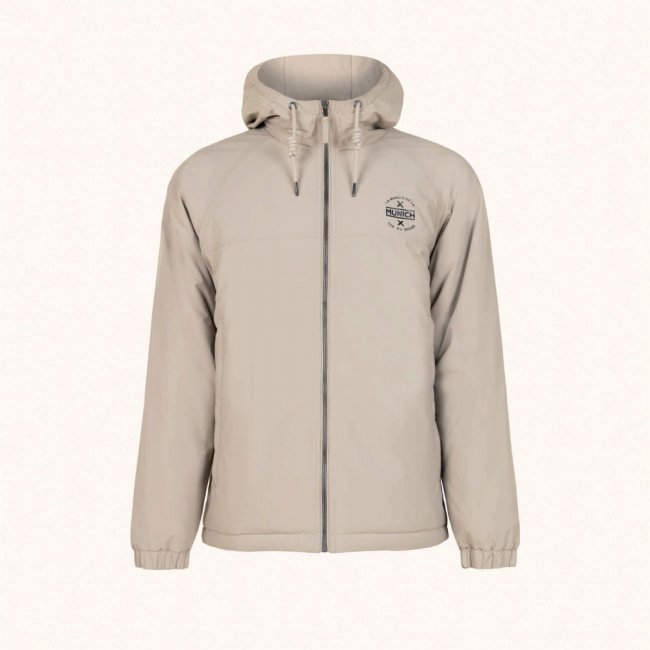 Chaqueta MUNICH lift casual de polyester camel. -