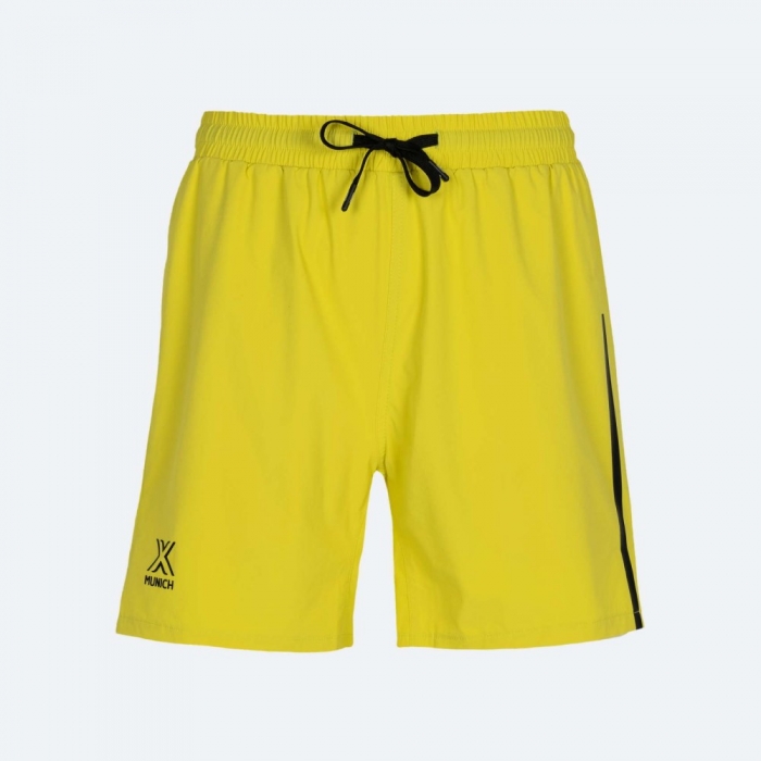 Pantalón corto MUNICH deporte Series de poliéster-elsatano lima - AMARILLO