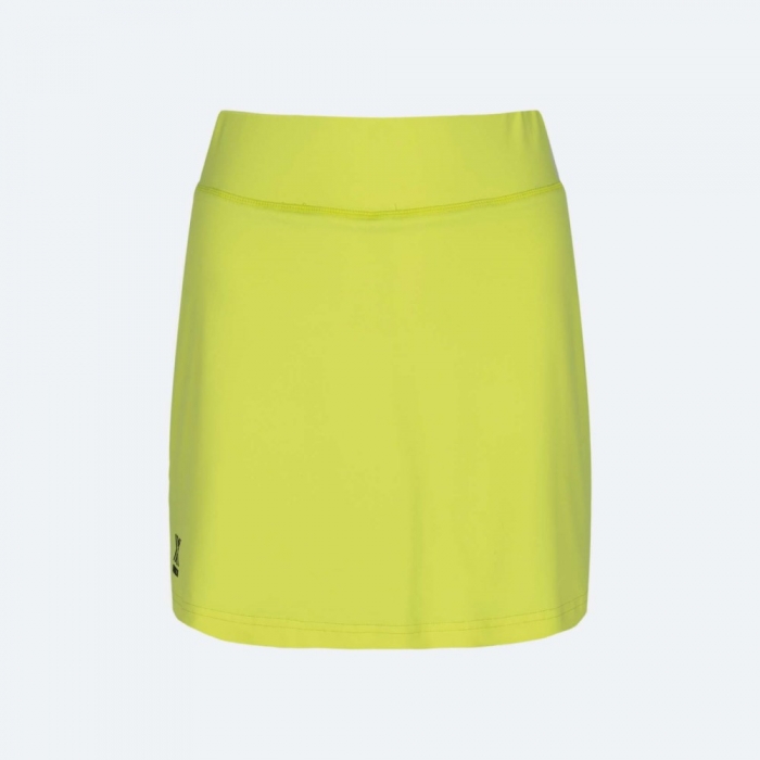 Falda MUNICH Winner de poliéster-elastano lima - AMARILLO