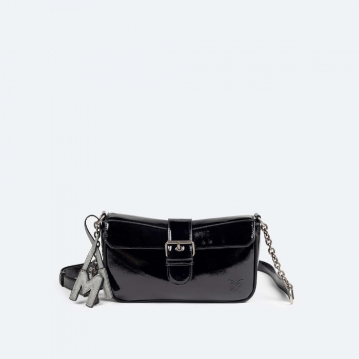 MH CROSSBODY BAGUETTE C/BLACK - NEGRO