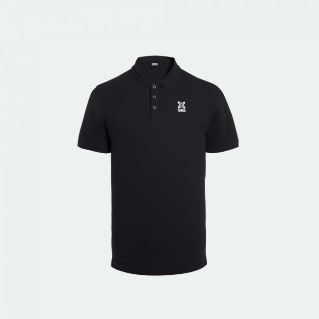 Polo MUNICH de algodón negro - NEGRO