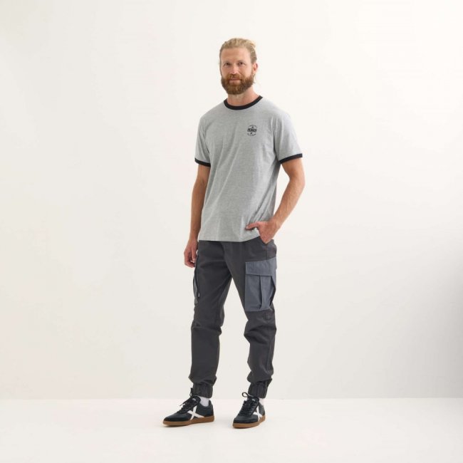 Camiseta MUNICH Goal lifestyle hombre de algodón-viscosa gris - GRIS