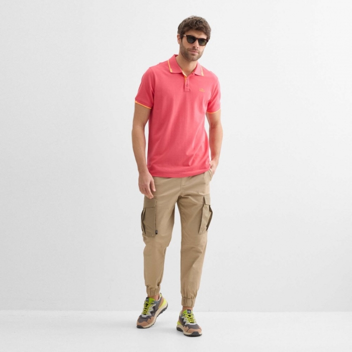 Polo MUNICH slam lifestyle de algodón rosa - ROSA