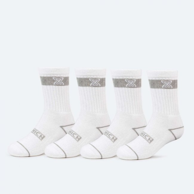 Calcetines MUNICH crew sport de algodón-poliéster-espandex blanco -
