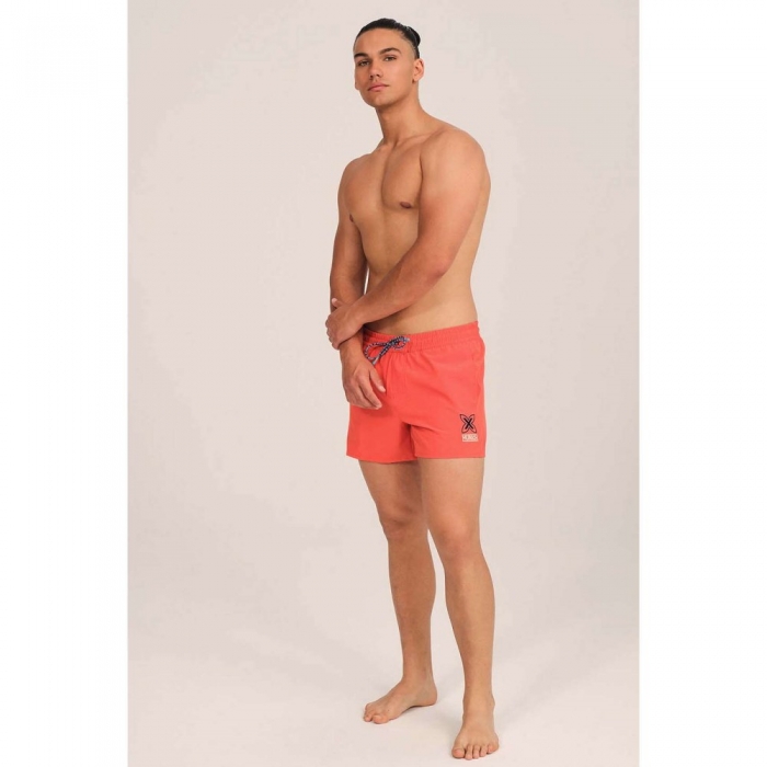 BAÑADOR HOMBRE ELÁSTICO CORTO NARANJA -