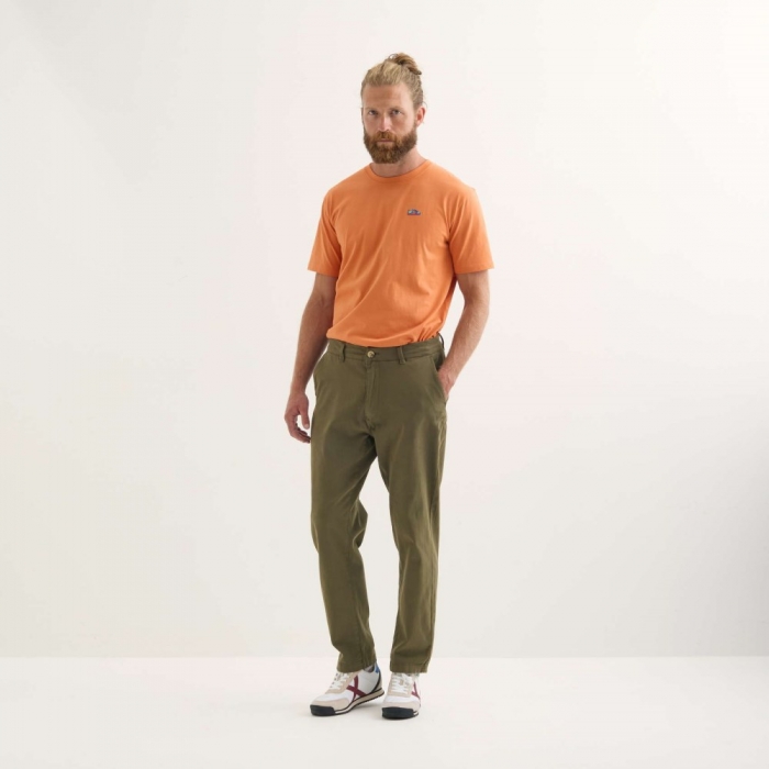 Pantalón chino Loop MUNICH lifesyle hombre de algodón-spandex khaki - CAQUI