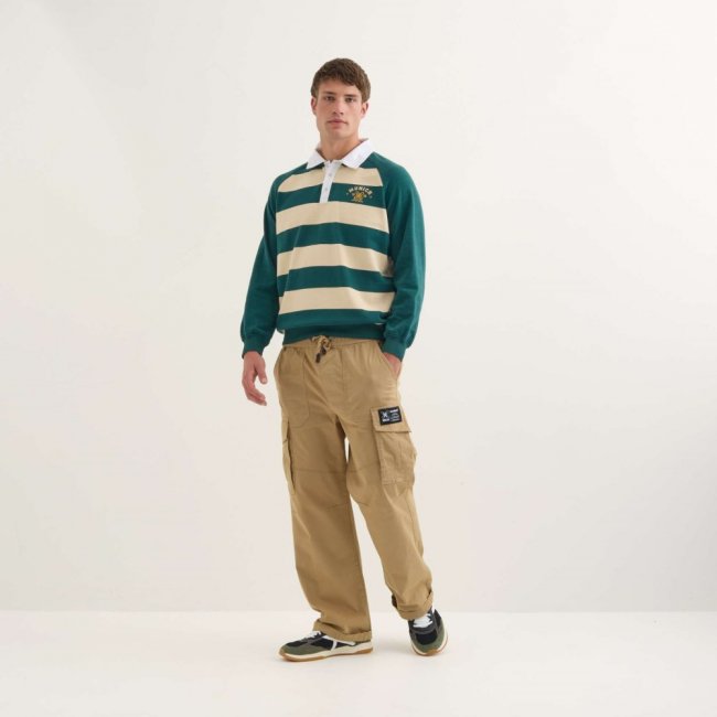 Polo MUNICH Stanford streetwear hombre de algodón orgánico verde - VERDE