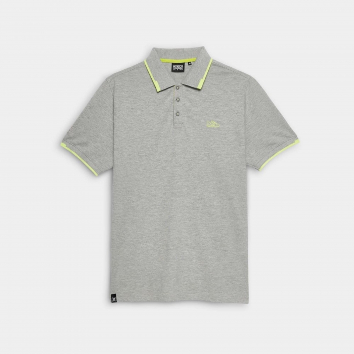 Polo MUNICH slam lifestyle de algodón organico-viscosa gris - GRIS