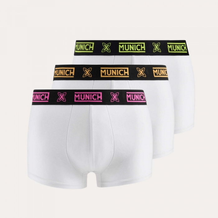 Calzonzillos MUNICH boxer de algodón-eslastano blanco -