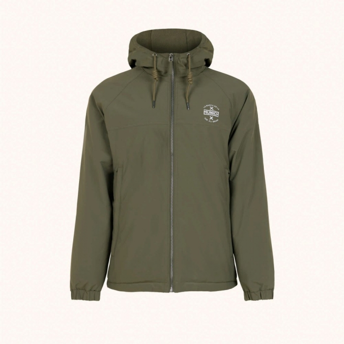 Chaqueta MUNICH lift casual de polyester khaki -